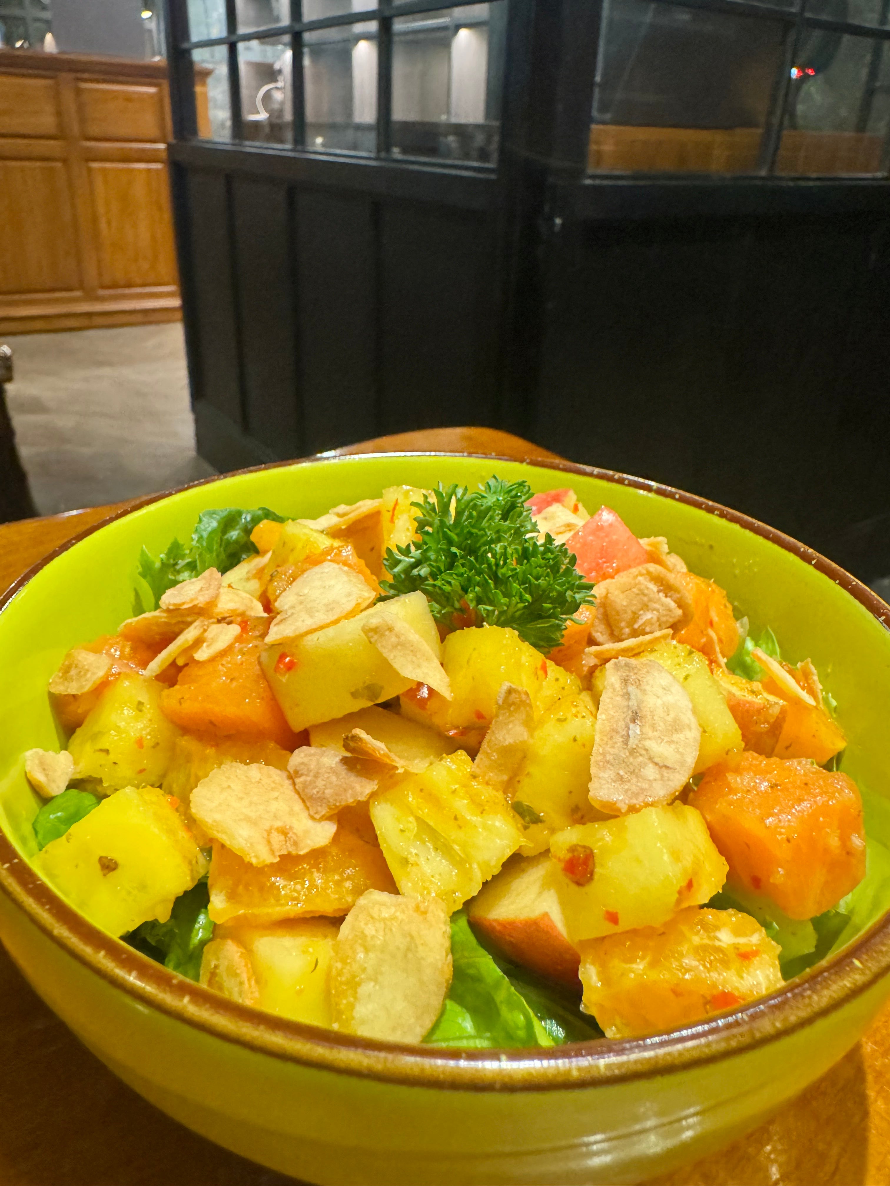 Spicy Salmon Fruit Salad